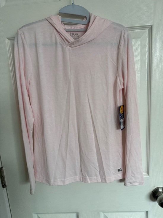 Huk Other - Huk Light Pink Long Sleeve Hooded Women's Shirt